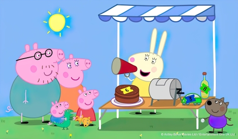 peppa pig cartoon scene