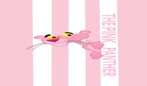 pink panther peeking