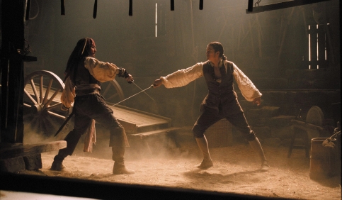 pirates of the caribbean sword fight