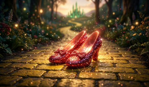 ruby slippers iconic moment wizard of oz