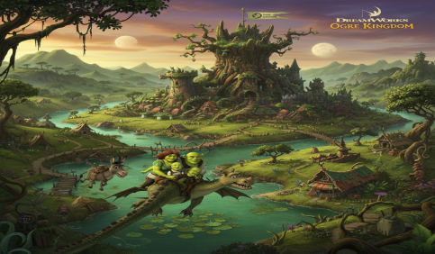 shrek dreamworks ogre kingdom visual