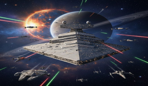star wars cinematic space opera visual