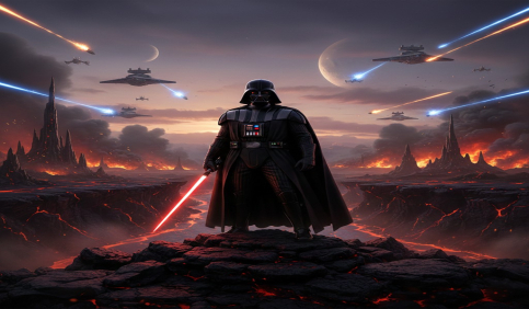 star wars movie darth vader epic shot