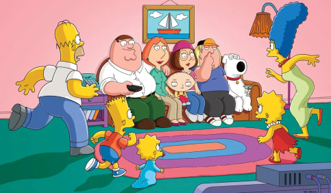 the simpsons springfield family scene