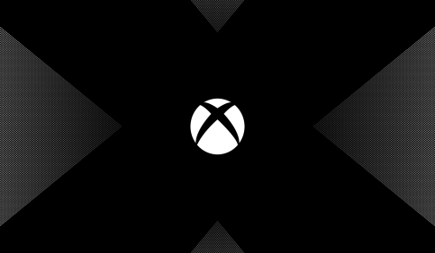 xbox logo minimal black background abstract design