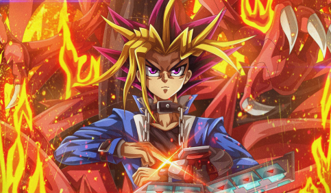 yami yu gi oh dark magician fire anime duel power