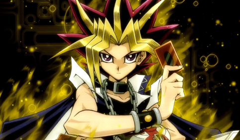 yami yu gi oh golden aura duelist anime iconic card scene