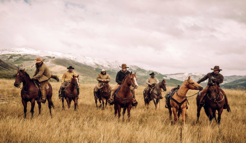 yellowstone tv show cowboys horses ranch montana landscape