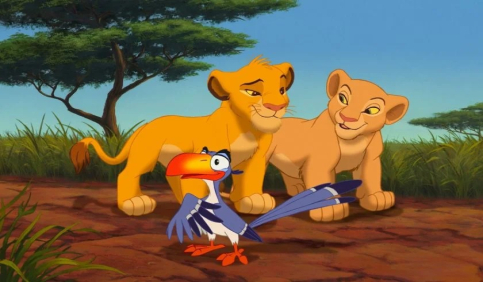zazu lion king simba nala cartoon scene