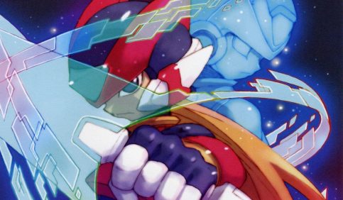 zero mega man energy sword closeup anime style classic art
